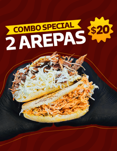 2 AREPAS X $20